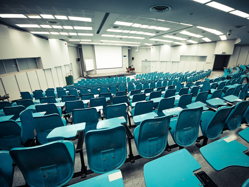 Empty University Lecture Hall