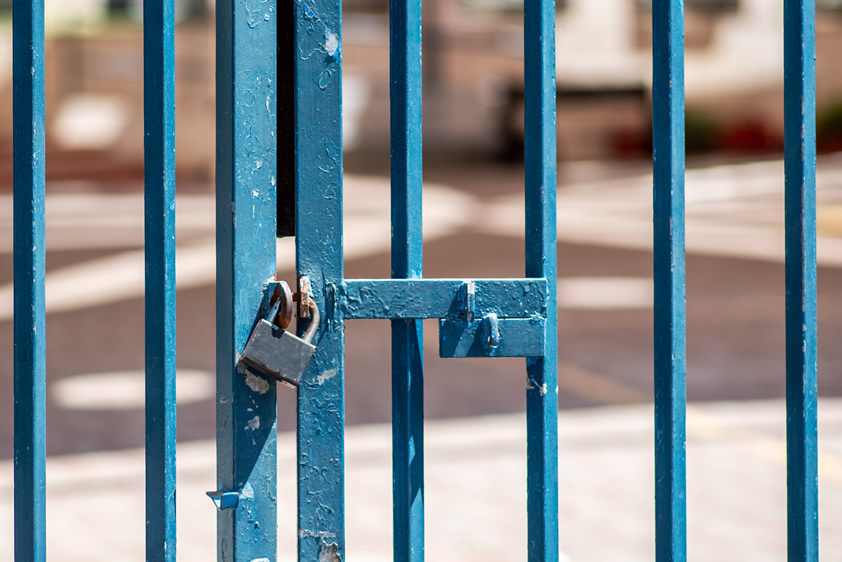 Gate with lock