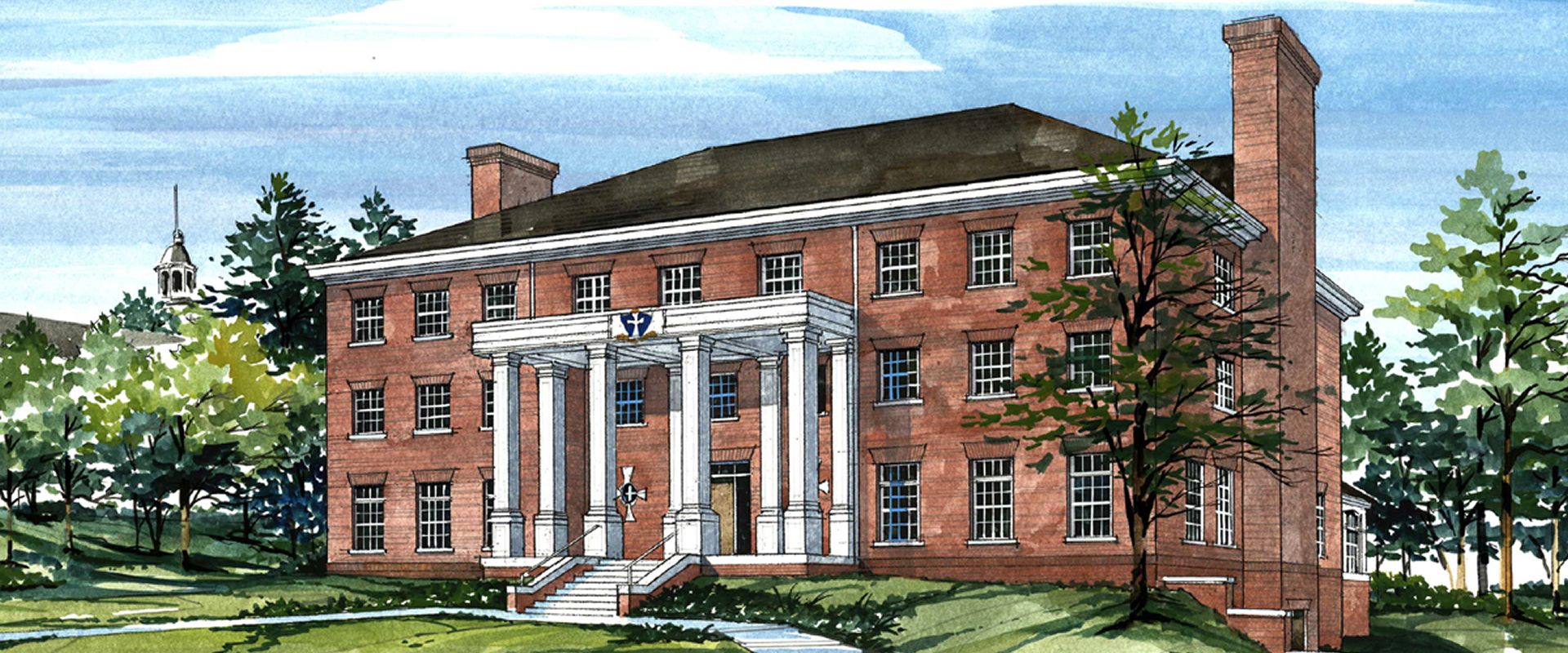 Sigma Chi House Illustration